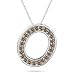 Initial Pendant - 0.28 Ct Brown Diamond \'O\' Initial Pendant