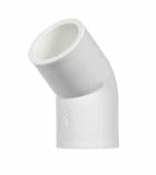 25 each: Charlotte 45 Degree PVC Elbow (PVC 02309 0800)