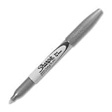 Sanford Ink Corporation Products - Metallic Sharpie, Permanent, Fine Point, 2/PK, Silver - Sold as 1 PK - Permanent ink is fast-drying, quick-flowing and water-resistant water. Metallic Sharpie marker features a tough, resilient 0.5 mm tip. Ideal for marking on dark-colored materials. Certified AP nontoxic.