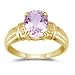 2.65 Cts Kunzite Solitaire Ring in 14K Yellow Gold-3.0