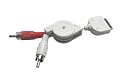 Aufrollbares Cinch-Kabel Audiokabel Cinchkabel Chinchkabel für Apple iPod classic nano photo mini video touch iPhone