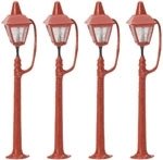 Hornby R8673 00 Gauge Skaledale Station Lamps - Pk 4 Street Life Collection