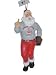 CINCINNATI REDS SANTA CLAUS CHRISTMAS ORNAMENT