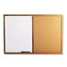 Quartet Combination Dry Erase/Cork Board, Oak Finish Frame, 36W X 24H, Natural Finish (QRTS553)