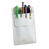 IMAGE OF Esselte Pendaflex Corporation Products - Pocket Protector, Vinyl, 3/PK, White - Sold as 1 PK - Oxford Pocket Protector keeps writing instruments right where you need them. Holds pens, pencils, markers, and more. Prevents ink or lead from staining clothing. Pocket protector is made of durable white vinyl.