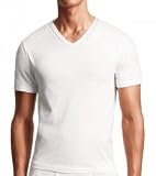 Calvin Klein Mens Body 3 Pack Slim Fit Short Sleeve V-Neck Tee