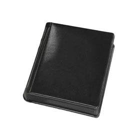 Flora Bella Series, Professional Library Bound Album, Medallion - Black Cover with Black Trimmed Black Pages, 18 Page Capacity Holds 36 8x10 Photos.