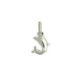 Italian Sterling Silver .925 Dolphin animal Pendant/Charm