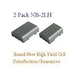 2-Pack Canon NB-2LH Brand New Equivalent 7.2V 1200mAh Lithium-Ion Camera/Camcorder Battery, Long