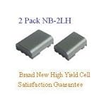 2-Pack Canon NB-2L. NB-2LH Brand New Equivalent 7.2V 1200mAh Lithium-Ion Camera/Camcorder Battery, Long Lasting cell. It meets or exceeds OEM specifications!