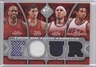 2009-10 SP Game Used 4 on 4 Fabrics #FFNETTOR - Josh Boone/Brook Lopez/Chris Douglas-Roberts/Vince C