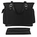 Eddie Bauer&reg; Black Microfiber Diaper Tote