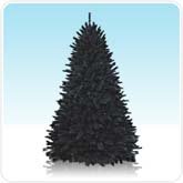 6' Unlit Pitch Black Pine Artificial Christmas Tree