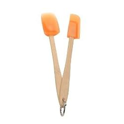 SiliconeZone Mini Spatula/Spoon Set, Translucent Orange