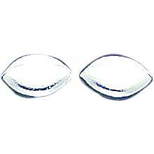 Sterling Silver Football Stud Earrings Sports Jewelry