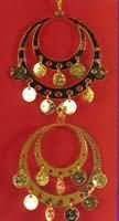 Gypsy Earrings (pierced) - Good with gypsy, belly dancer and pirate costumes too!