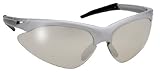 Rake Light Tint Sunglasses - Semi - Rimless Clear - Silver Mirror Lenses