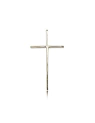 Large Detailed Mens 14kt Solid Gold Pendant Highest Quality Cross Medal 1 x 1/2 Inches -0014L- Comes with a Black velvet Box