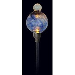 Allsop Firefly Solar Garden Art with Blue Finial