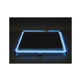 Buy Neon Clear Acrylic Square Serving Tray - Rechargeable Battery Pack: Red now!