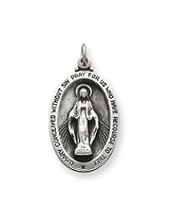 Sterling Silver Miraculous Medal QC3495"