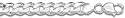 925 Sterling Silver Bevelled Curb Chain 11mm 24" 106.50GRAM Solid (Made In Italy)