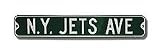 Steel Street Sign: N.Y. JETS AVE