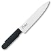 K7 Kitchen Knife, Black Kraton Handle, Plain