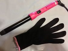 Proliss Twister Pink Print 25mm Tourmaline Ceramic Curling Iron with Glove