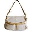 Coach Bleecker Python Framed Natural Foldover Kisslock Handbag 13783