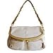 Coach Bleecker Python Framed Natural Foldover Kisslock Handbag 13783
