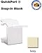 Leviton QuickPort - Blank panel - ivory (pack of 10 )