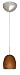 Besa Lighting 1BC-1712GM-SN Satin Nickel Mimi II Contemporary / Modern Single Light Pendant with Armagnac Matte Glass from the Mimi II Collection
