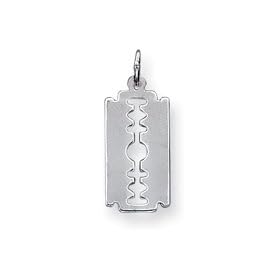 Sterling Silver Razor Blade Charm
