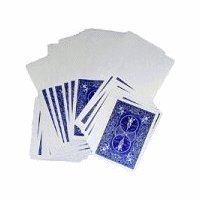 Blank Face Cards (Bicycle) - blue