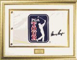 Gary Player Autographed PGA Tour Pin Flag From Pro Tour Memorabilia