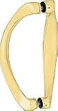 CRL 6 Satin Brass Back-to-Back Sculptured Solid Pull Handle