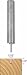 Freud 04-096 1/16-Inch Diameter by 1/4-Inch Double Flute Straight Router Bit with 1/4-Inch Shank