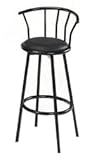 Swivel Bar Chair in Black Finishes by Acme