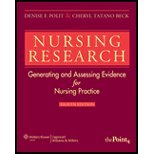 Nursing Research: Generating and Assessing Evidence for Nursing Practice (Nursing Research (Polit)) [Hardcover]