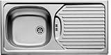 Pyramis Single Bowl Narrow Kitchen Sink CA1 - Stainless Steel