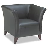 Office Star Black Leather Club Chair SL1571 by Office Star