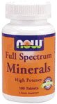 Full Spectrum Mineral 100 Tabs ( High Potency - Vegetarian ) NOW Foods