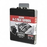 Vaultz VZ01176 A to Z CD/DVD Storage File Guides - 26 per Box (Black)