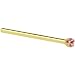 Solid 14KT Yellow Gold 1.5mm Genuine Pink Sapphire Straight Fishtail 3/4 - 18 Gauge