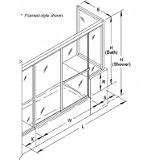 Sterling Proline 14600 Series Naturalist Glass Custom By-Pass Bath/Shower Doors 14656-PB-G52