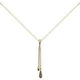 9ct Diamond Fancy Drop Pendant