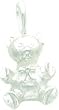 Sterling Silver Teddy Bear Charm