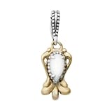 Carolyn Pollack Mixed Metal White Shell Lily Charm