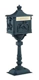 Victorian Pedestal Mailbox - Black